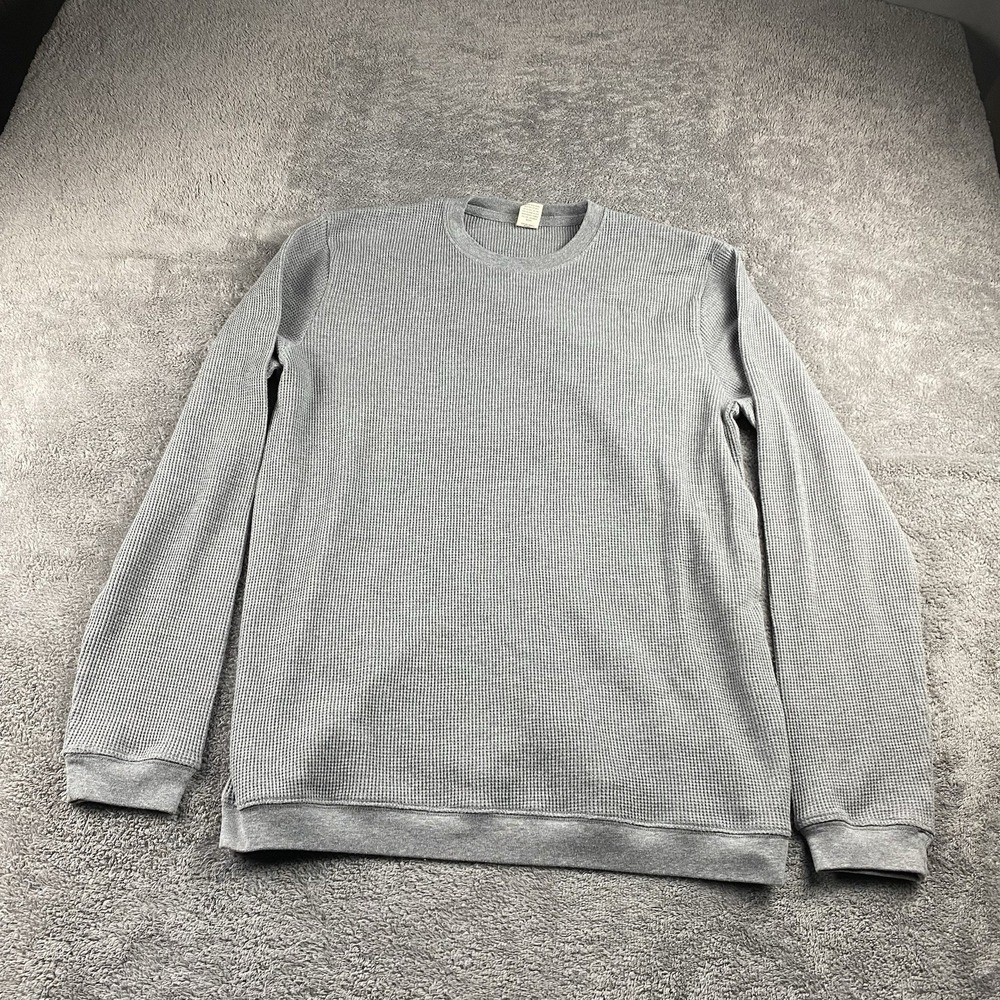 St John's Bay‎ Sweater Mens Large Gray Crew Neck Long Sleeve
